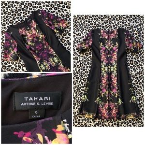 TAHARI Arthur S. Levine floral dress